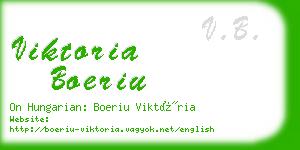 viktoria boeriu business card